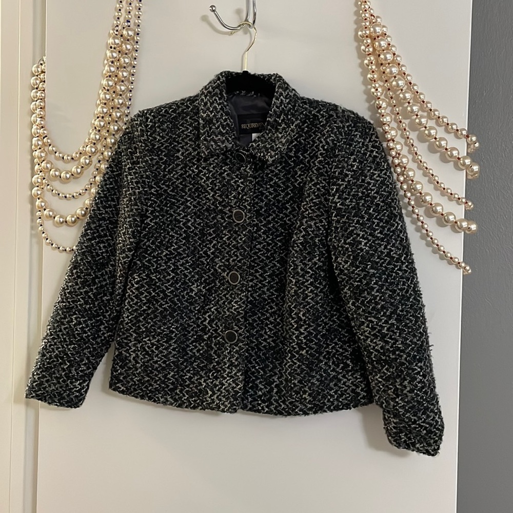 Requirements Petite Tweed size 8 made in USA jacket